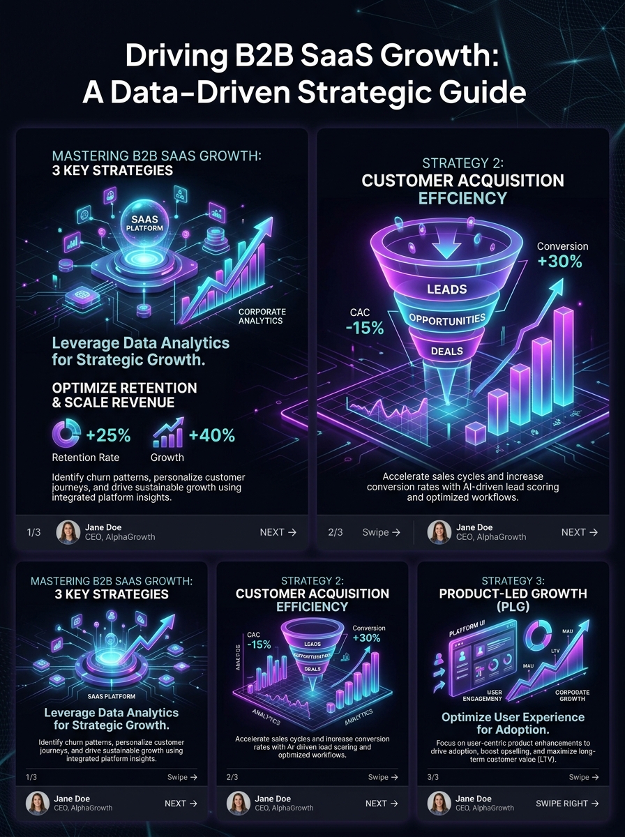 B2B SaaS Growth Infographic